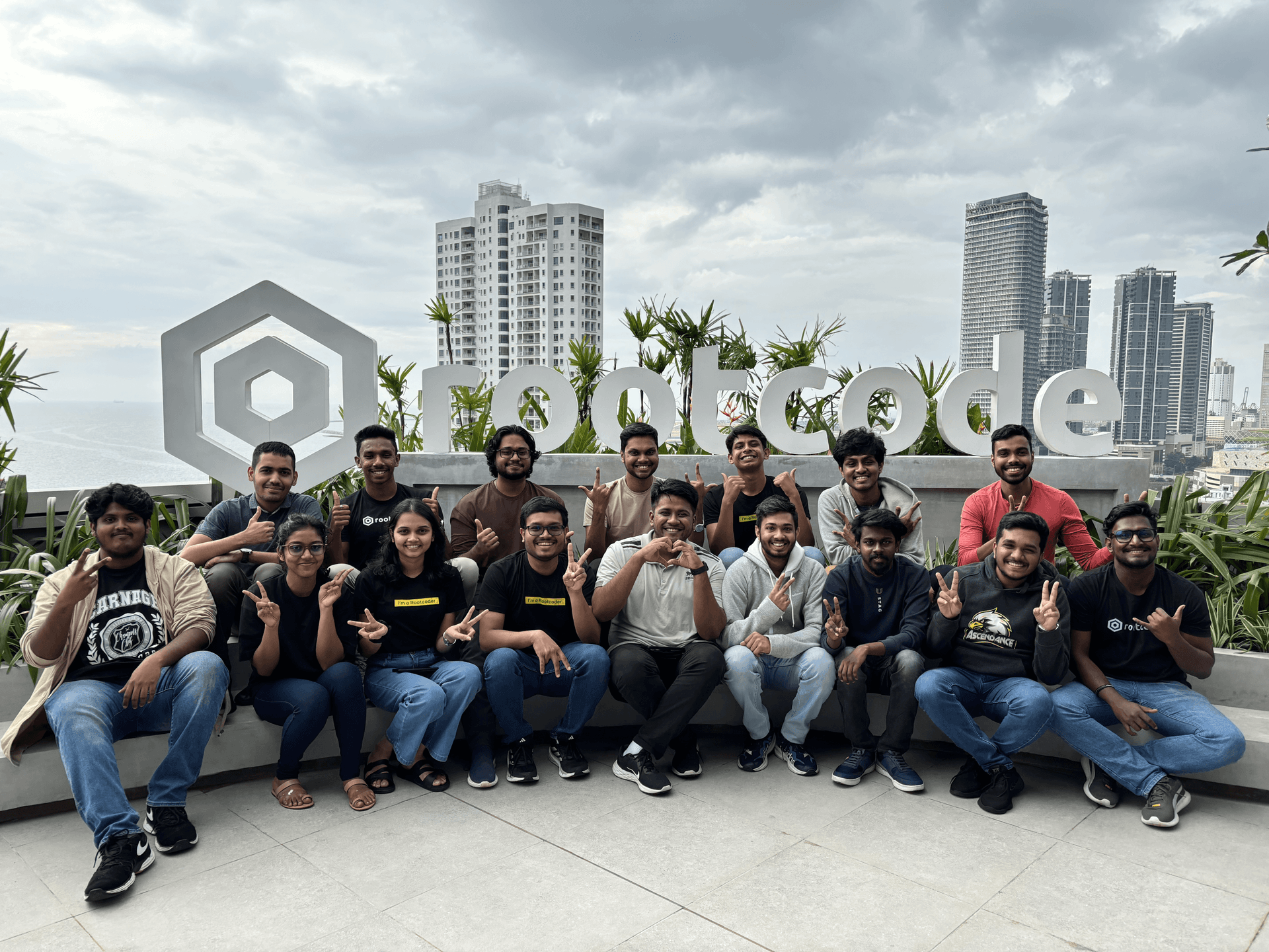 Large group photo of community event participants