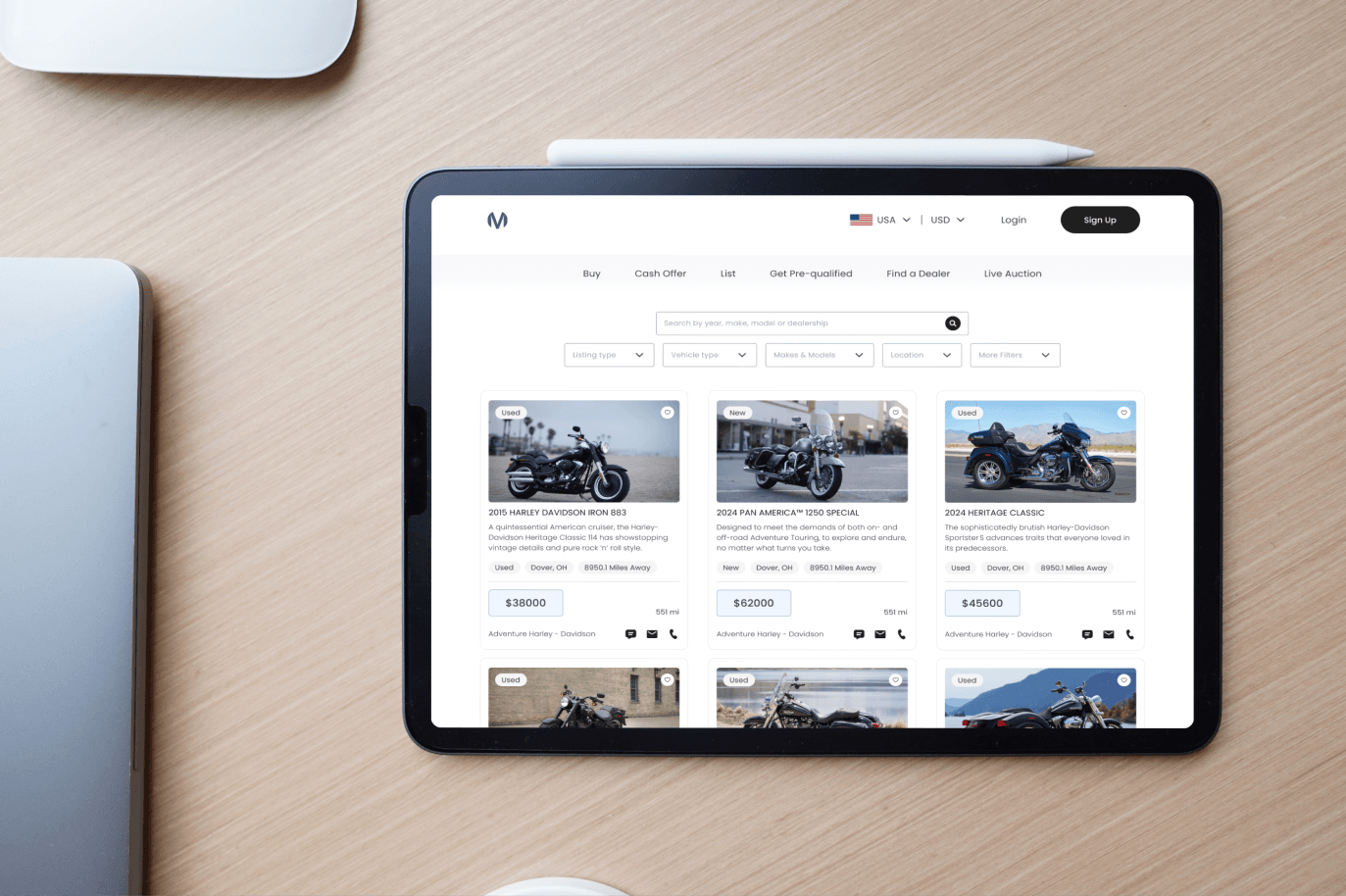 Helping America's Largest Publicly Listed Powersports Retailer with Real-Time Vehicle Bidding Platform